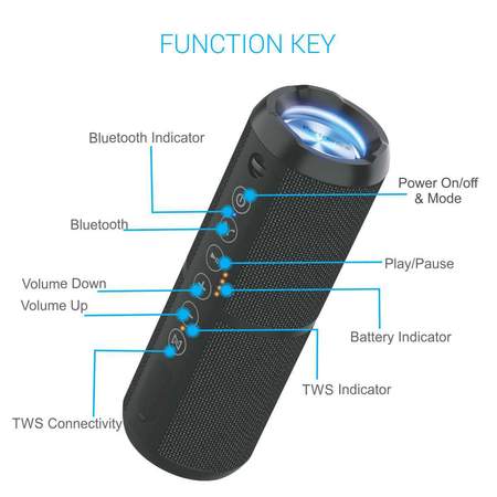 Portronics Breeze II- Bluetooth 42 True Wireless Stereo Speaker