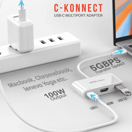 Portronics C-Konnect- USB-C Multiport Adapter