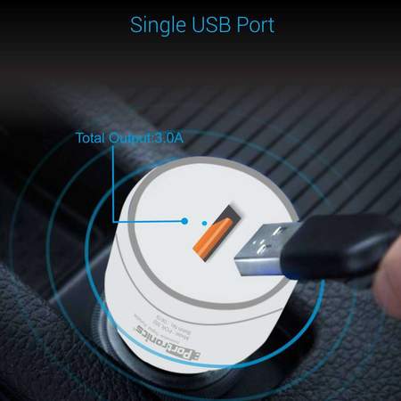 Portronics Car Power 1Q- Car Charger with Single USB Port
