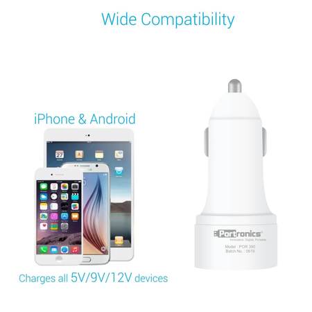 Portronics Car Power 1Q- Car Charger with Single USB Port