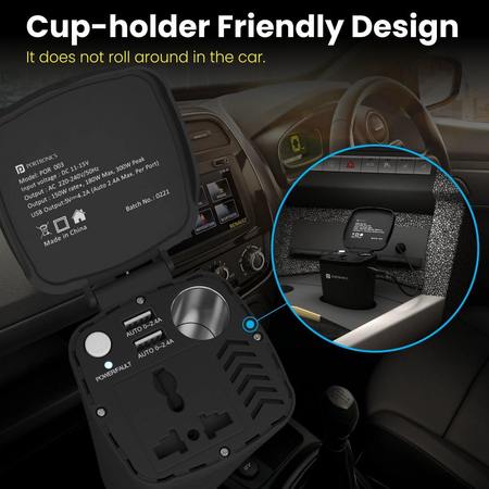 Portronics Car Power One- Car Power Inverter