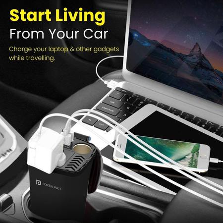 Portronics Car Power One- Car Power Inverter