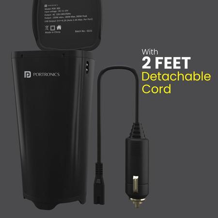 Portronics Car Power One- Car Power Inverter