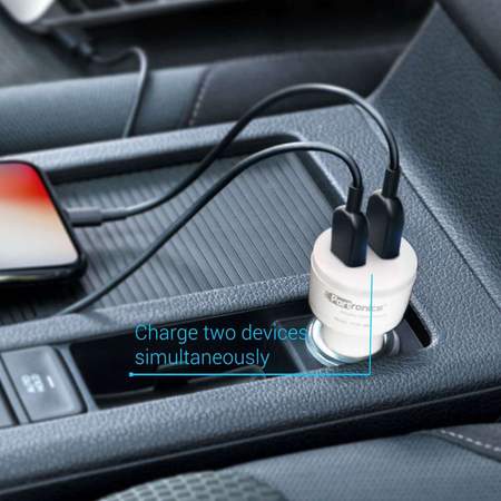 Portronics Car Power QC- Car Charger with Dual USB Port