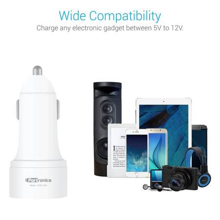 Portronics Car Power QC- Car Charger with Dual USB Port