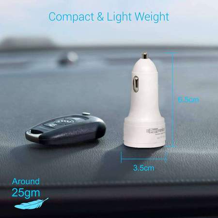 Portronics Car Power QC- Car Charger with Dual USB Port