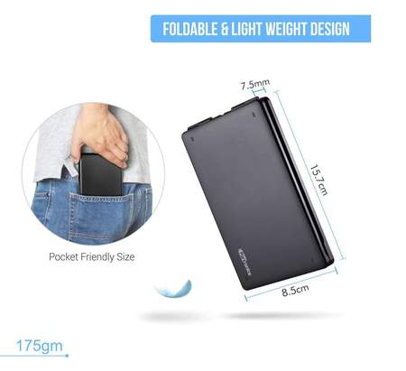 Portronics Chicklet- Wireless Rechargeable Foldable Keyboard