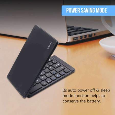 Portronics Chicklet- Wireless Rechargeable Foldable Keyboard