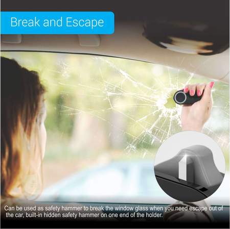 Portronics Clamp A- Magnetic Air Vent Mount with Safety Cutter Hammer