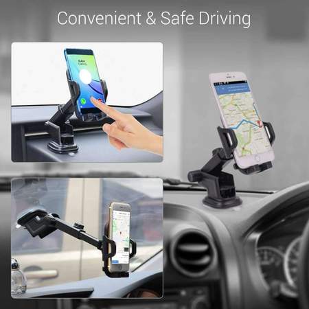 Portronics Clamp M- Universal Car Mobile Holder