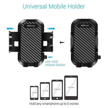 Portronics Clamp M- Universal Car Mobile Holder