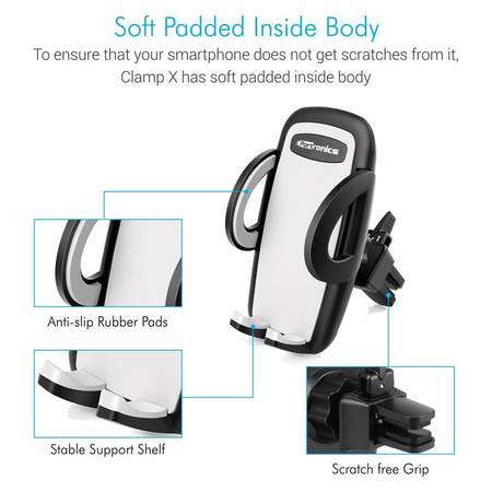 Portronics Clamp X- Car-Vent Mobile Holder