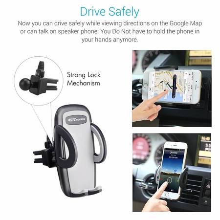 Portronics Clamp X- Car-Vent Mobile Holder