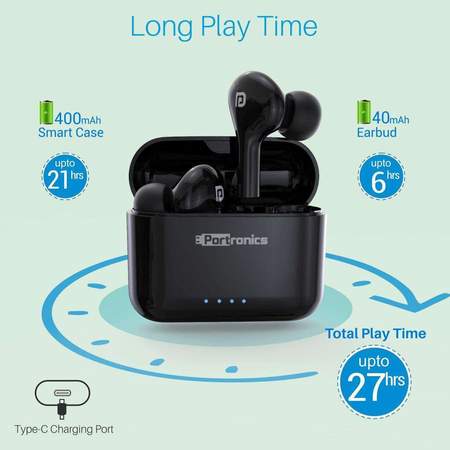 Portronics Harmonics Twins 33- Wireless Sports Headset