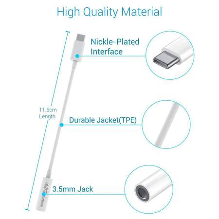 Portronics I Konnect-C- Type-C to 35 AUX Connector