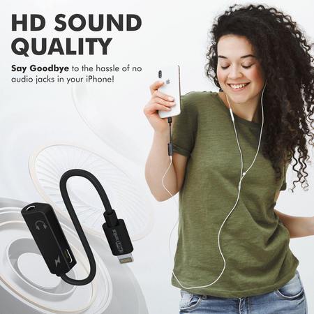 Portronics I konnect One- 2-in-1 8Pin to AUX 8Pin Connector