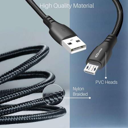 Portronics Konnect A Micro Cable- USB Cable