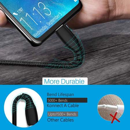 Portronics Konnect A Micro Cable- USB Cable
