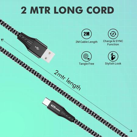 Portronics Konnect A Type -C Cable- USB Cable