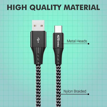 Portronics Konnect A Type -C Cable- USB Cable