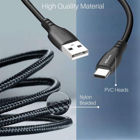 Portronics Konnect A Type -C Cable- USB Cable