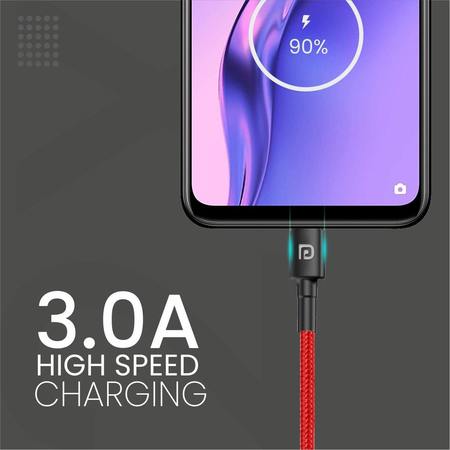 Portronics Konnect B- 1M Micro USB Nylon Braided Cable