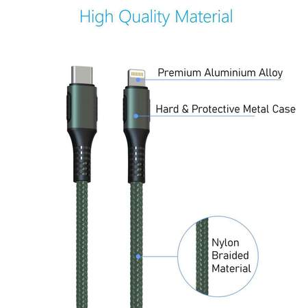 Portronics Konnect CL to 8 Pin Type C- 3A Type-C to 8 Pin USB Cable