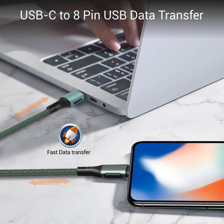 Portronics Konnect CL to 8 Pin Type C- 3A Type-C to 8 Pin USB Cable