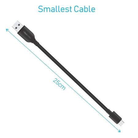 Portronics Konnect Core Mini Micro- 25cm Long Micro USB Cable