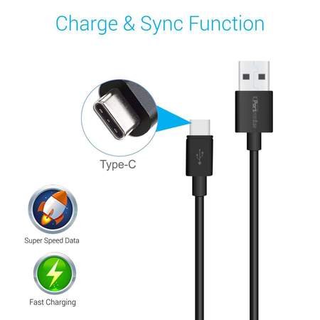 Portronics Konnect Core Plus Type C- 1M Type C Cable