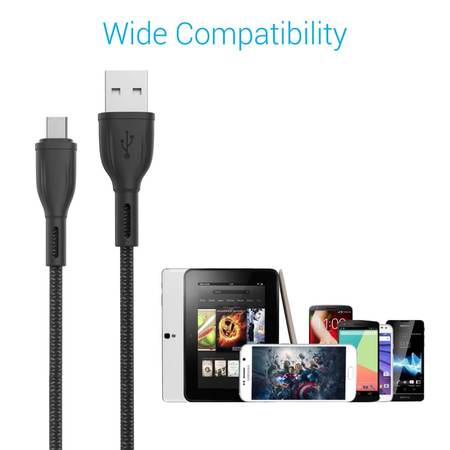 Portronics Konnect Plus Micro Cable- 2M Micro USB Cable