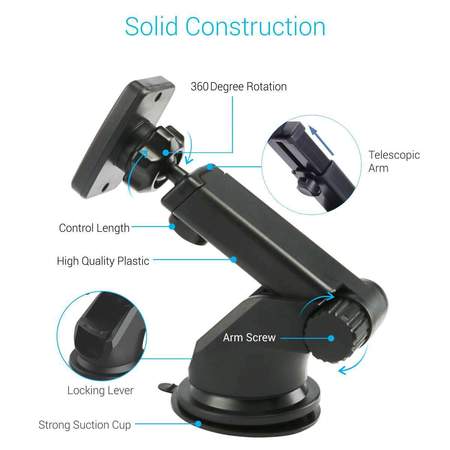 Portronics MoGun- Universal smartphone magnetic car holder