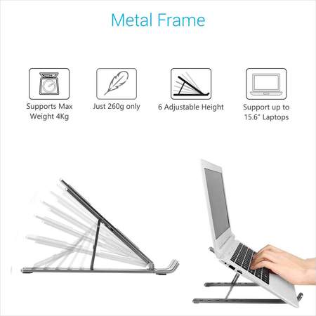 Portronics MY Buddy K- Portable Laptop Stand