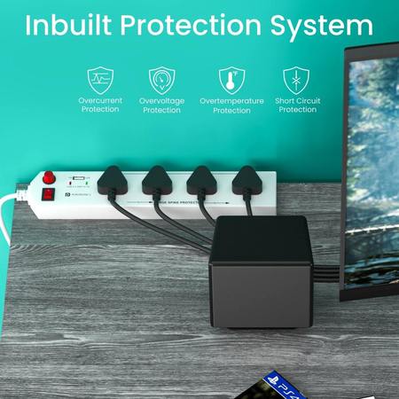Portronics Power Plate 4- USB Power Surge Protector