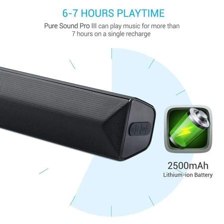 Portronics Pure Sound Pro III- Wireless Sound Bar with Bluetooth