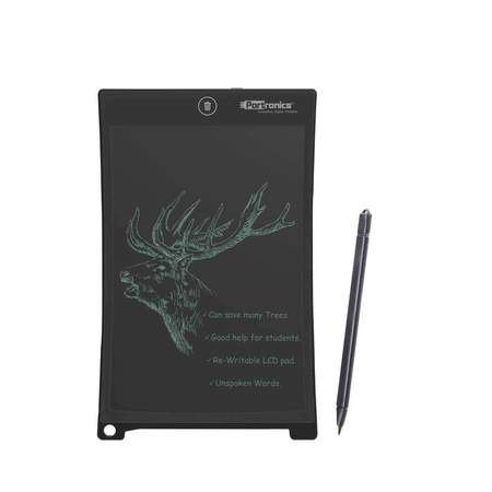 Portronics Ruffpad 10 Plus- Re-Writable LCD Writing Pad with Content Safety Button