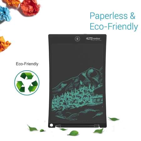 Portronics Ruffpad 10 Plus- Re-Writable LCD Writing Pad with Content Safety Button
