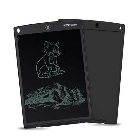 Portronics Ruffpad 12 D- Re-Writable LCD Writing Pad with Content Safety Button