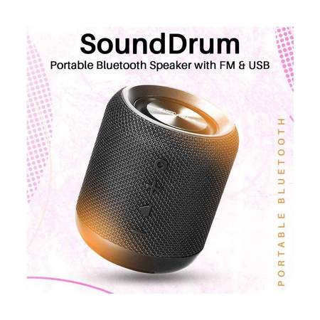 Portronics Sound Drum- Portable Bluetooth Speaker with FM USB