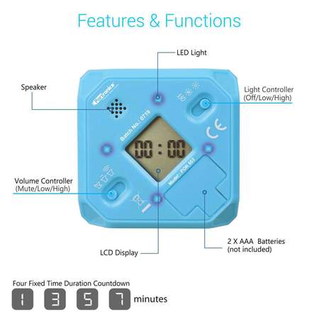 Portronics Time Out- Countdown Timer Cube