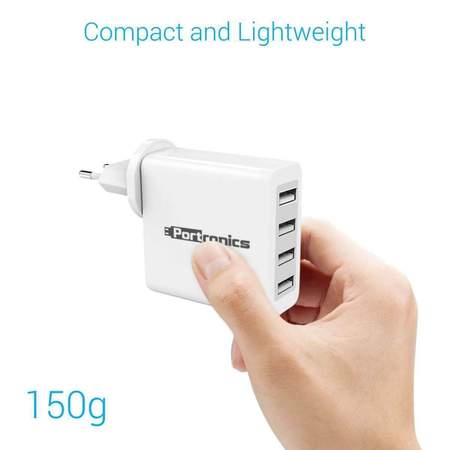 Portronics U-Box- 4Ports 42A USB Charging Hub