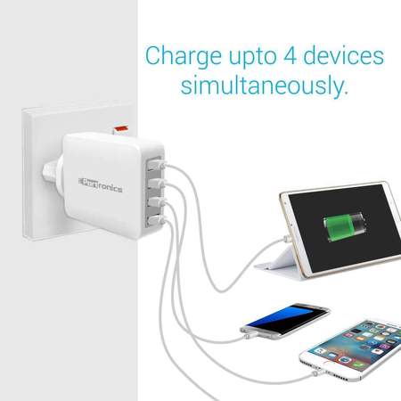 Portronics U-Box- 4Ports 42A USB Charging Hub