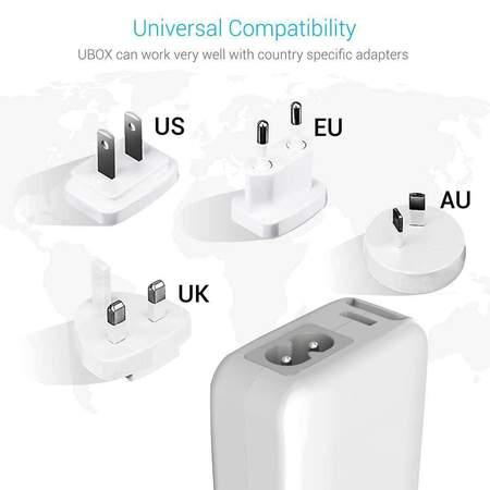 Portronics U-Box- 4Ports 42A USB Charging Hub