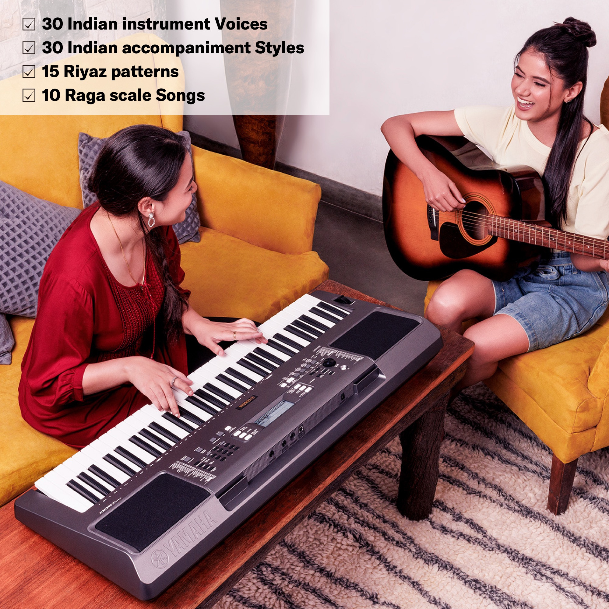 Yamaha PSR-I300 Portable Keyboard 61 Keys with Adaptor