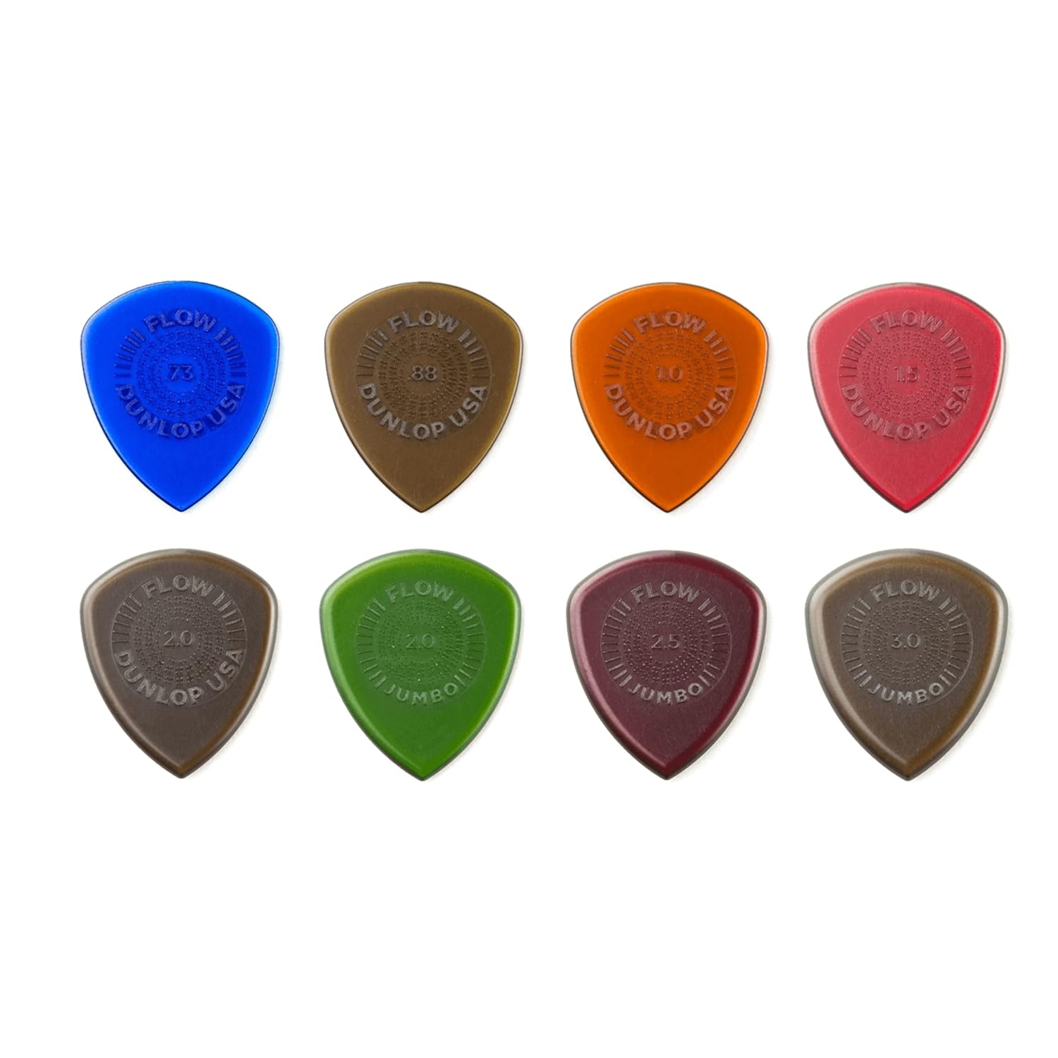 DUNLOP PICKS VARIETY FLOW  PVP114 8 PCS