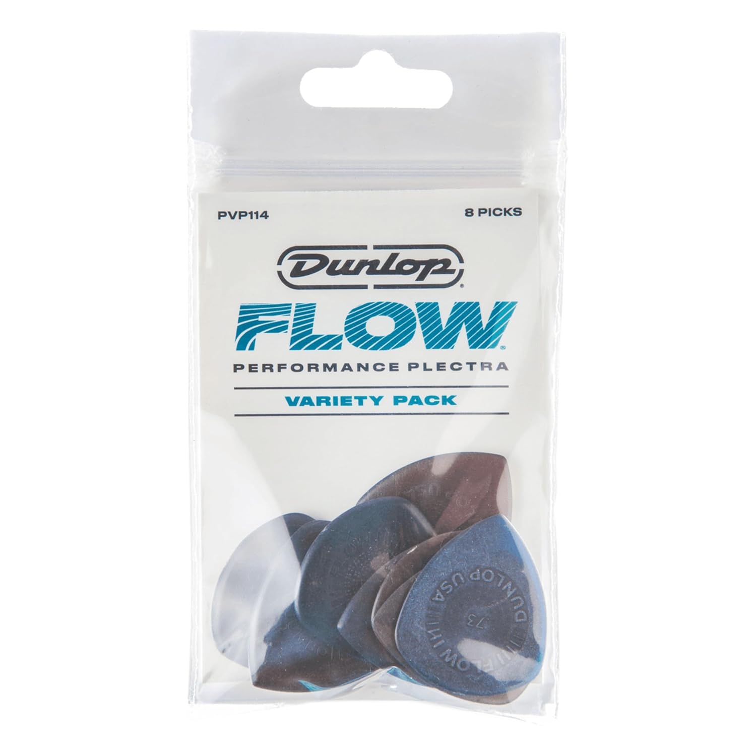 DUNLOP PICKS VARIETY FLOW  PVP114 8 PCS