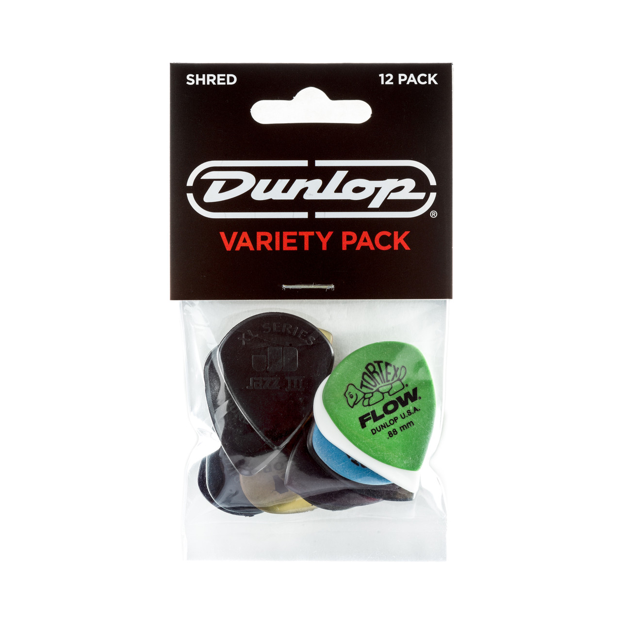 Dunlop PICKS VARIETY PACKSHRED  PVP118 12 PCS