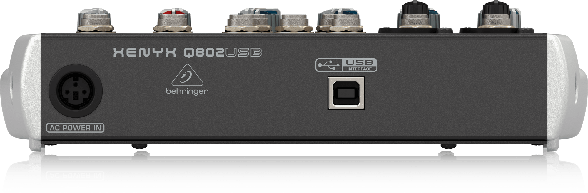 Behringer Q802USB Premium 8-Input 2-Bus Mixer with XENYX Mic Preamps and Compressors British EQ and USBAudio Interface