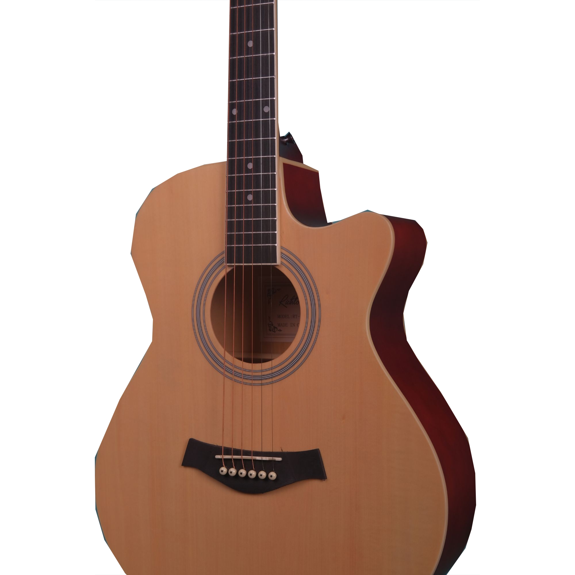 Richtone RT40C Acoustic Guitar- Natural Matte Combo Pack