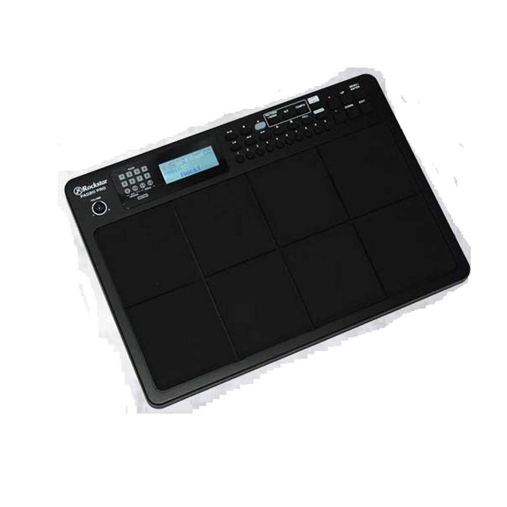 Rockstar Pad20 Pro 29 Buttons 8 Pad with Hard Case and Octapad Stand Black